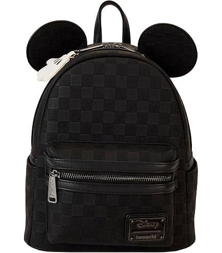Amazon.com | Loungefly Mickey Mouse Patches Denim Backpack